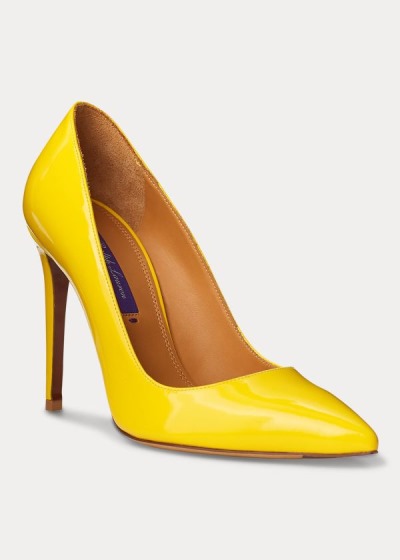 Ralph Lauren Celia Patent Calfskin Pumps Dame Danmark (HMZSG0342)